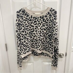 Yes Lola Leopard Print Sweater
